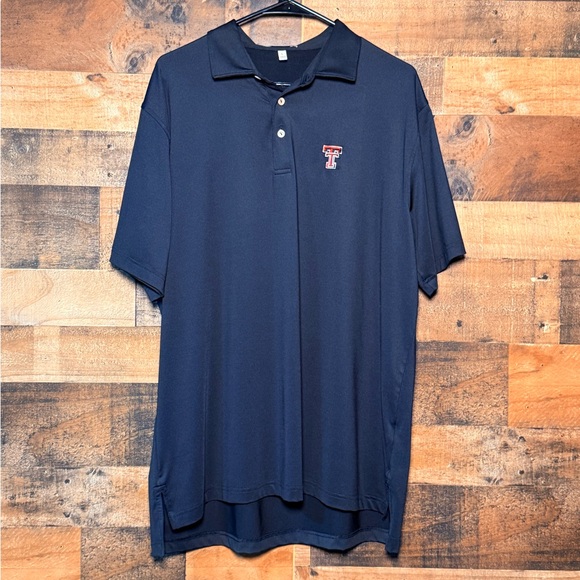 Peter Millar Other - NEW NWOT Pete Millar Men's Black Red TTU Texas Tech University Golf Polo Shirt L